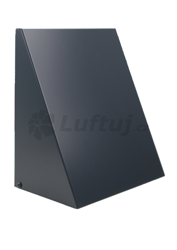 PRODUCTION (complete products) - LUFTOMET Wall Triangle metal external air grill anthracite (125, 160, 200)