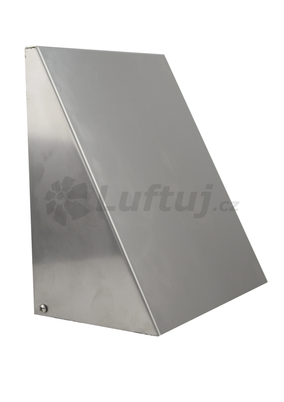 Grids and outlets - LUFTOMET Wall Triangle metal external air grill stainless steel (125, 160, 200)