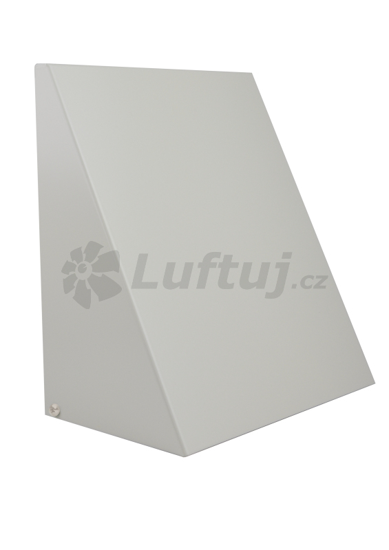 Grids and outlets - LUFTOMET Wall Triangle metal external air grill white (125, 160, 200)