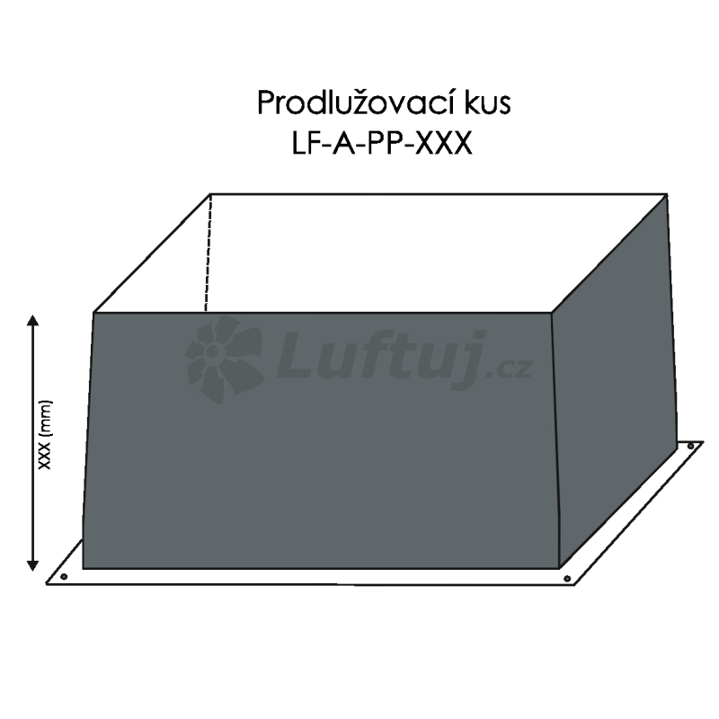 PRODUCTION (complete products) - LUFTOMET Flat extension piece