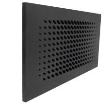 LUFTOMET Flat grid Droplets black - plastic - grid only