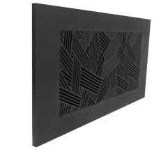 LUFTOMET Flat grid Stitches black - plastic - grid only