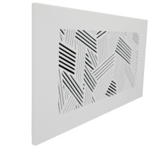 LUFTOMET Flat grid Stitches white - plastic - grid only