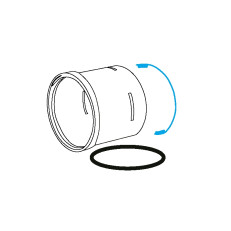 LUFTooL Spigot for Ducting (75 mm, female)