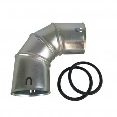 Oblouk pozink DN90 90st