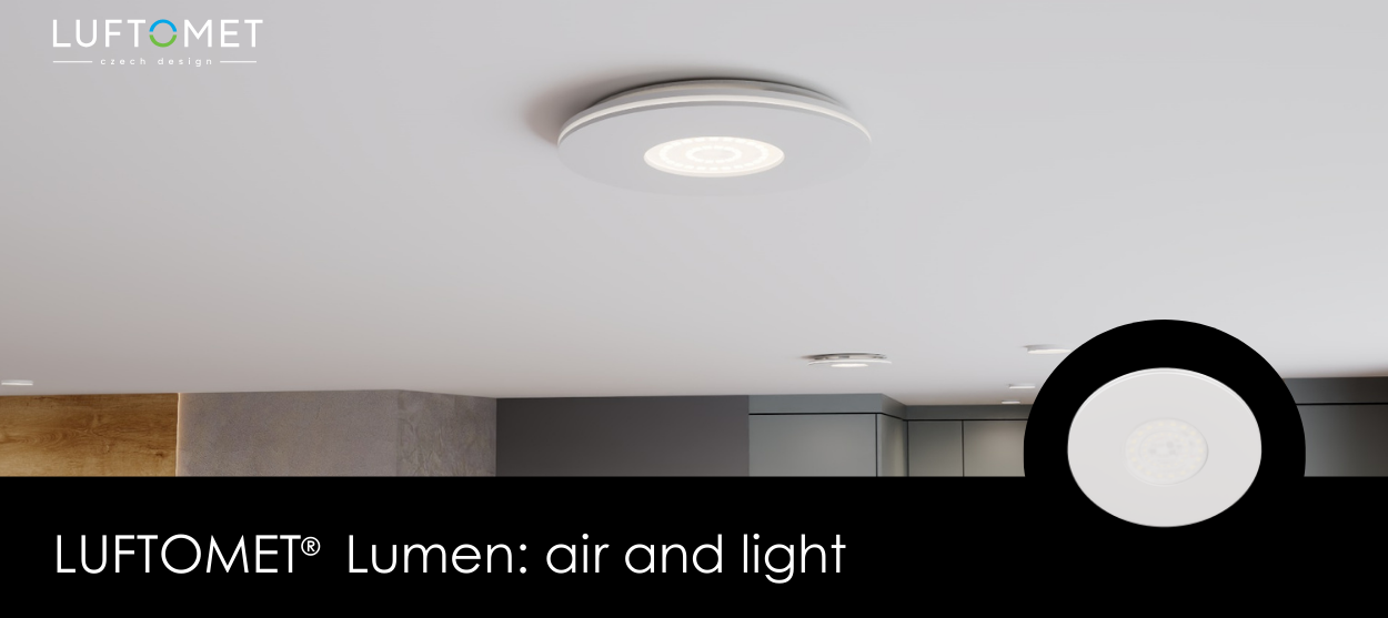 Luftomet Lumen- air diffusor with light - Luftuj.eu